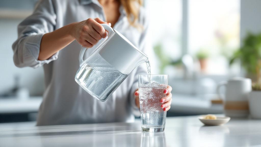 Philips Water Micro X-Clean eau filtrée verre cuisine lumière naturelle